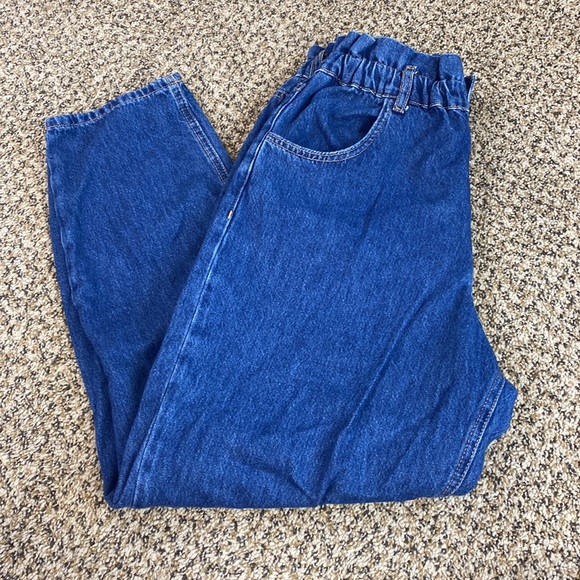 ZARA Oversized Baggy Paperbag Jeans - Picture 4 of 8